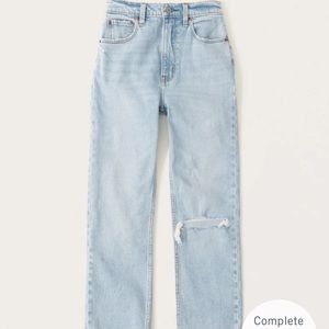 Abercrombie Ankle Straight Ultra High Rise sz 25